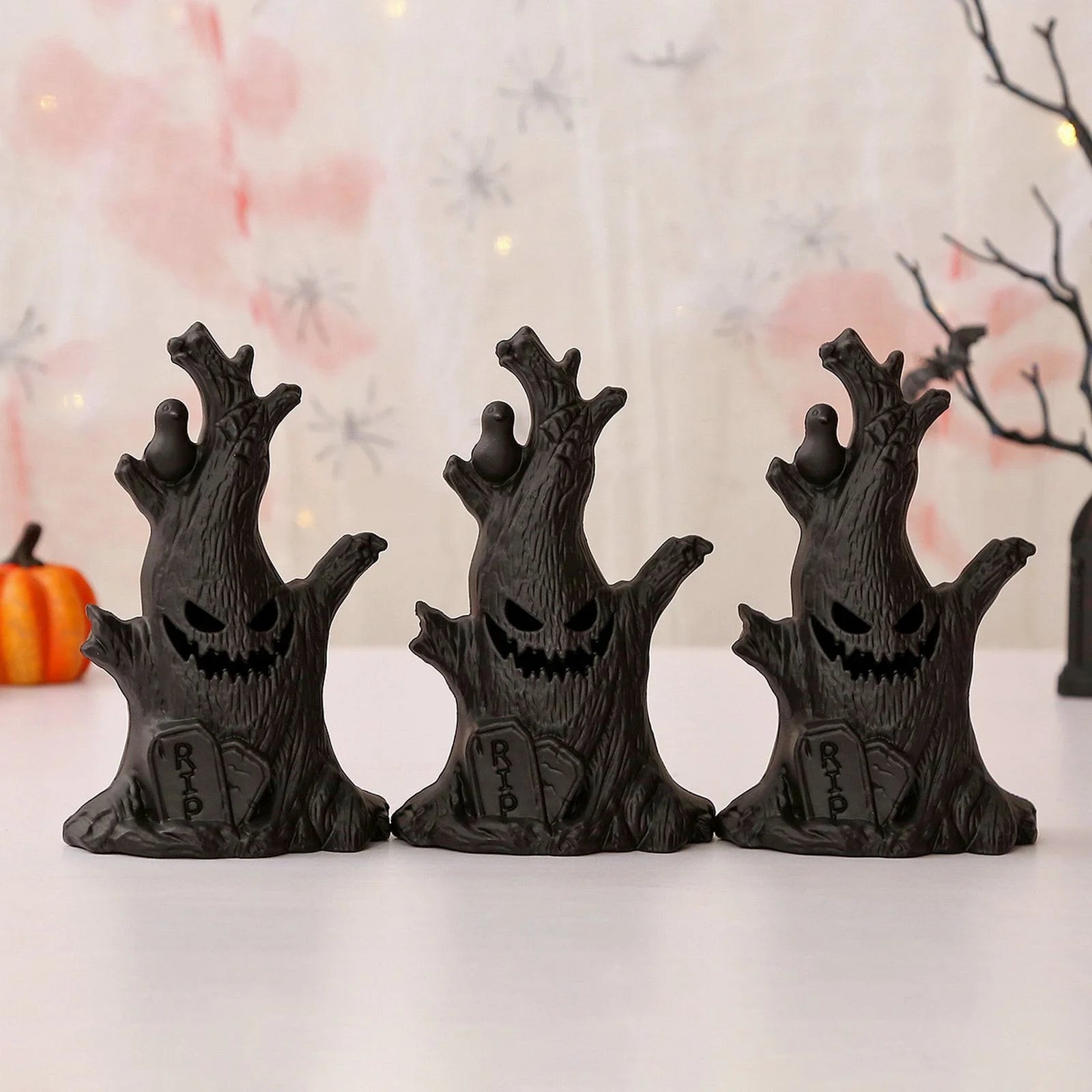 Little Night Light Led Halloween Tree Decoration Tabletop Decoration Diy Jack O '